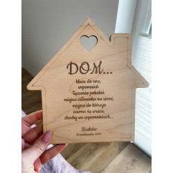 Domek grawerowany prezent
