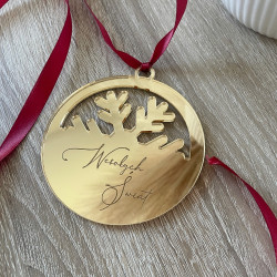 Bombka lustrzana śnieżka