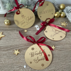 Bombka lustrzana grawer napis