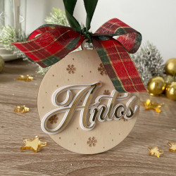 Bombka z imieniem biały...