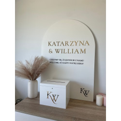 Tablica powitalna łuk dwa...